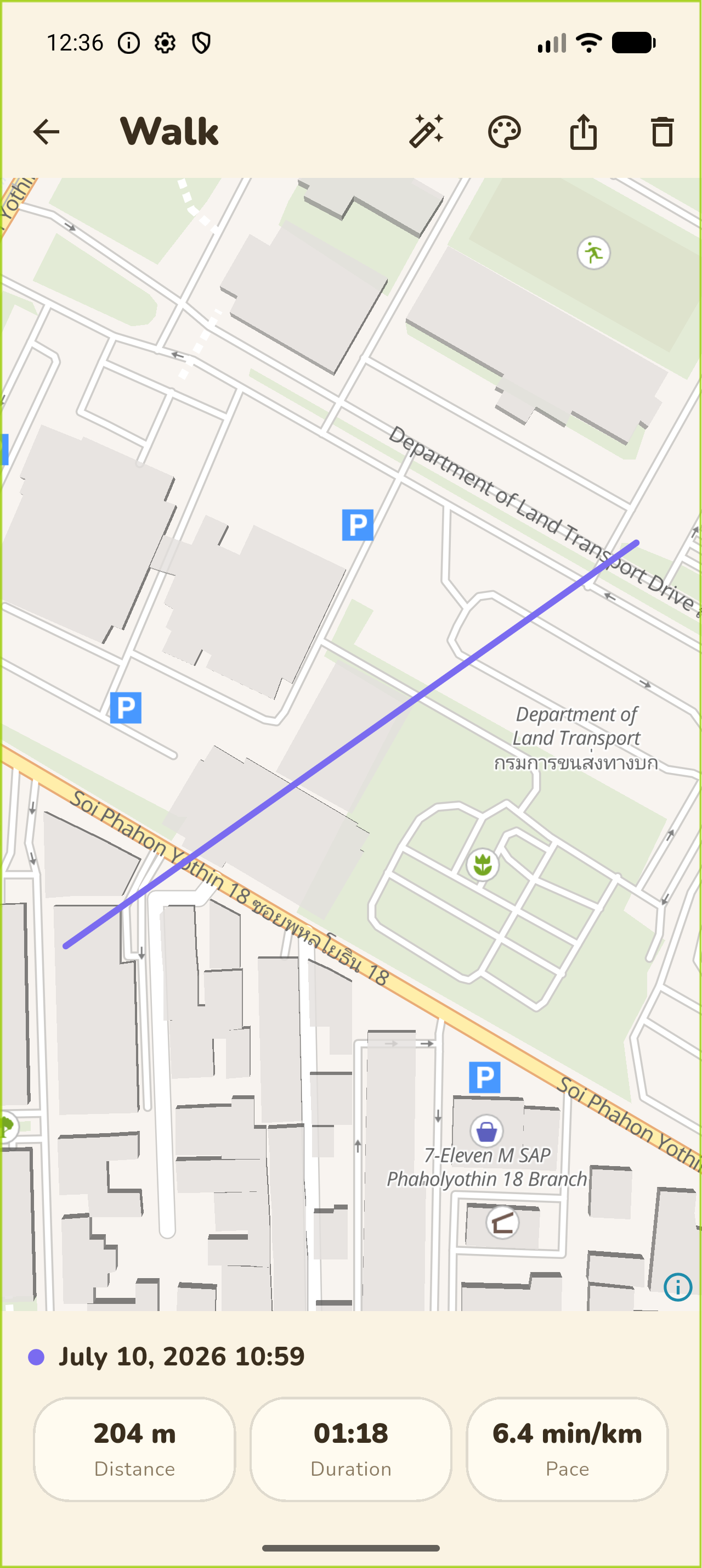 Walk details